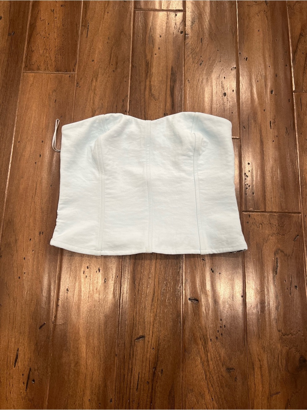 Abercrombie & Fitch Strapless Blue Bustier Top